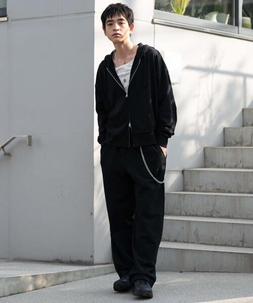 WEGO（ウィゴー）の「WEGO/【25年秋冬新作】スウェットパンツ（スウェットパンツ・メンズ・杢グレー/ブラック・FREE）」の3枚目の写真