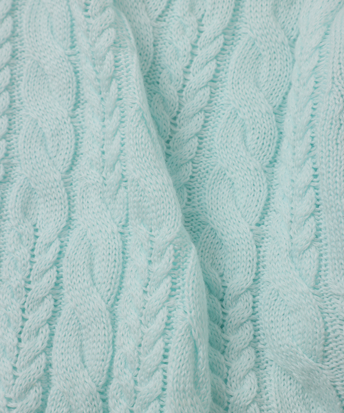 UNFOLLOW（アンフォロー）の「【FOLL / フォル】superfine cotton cable sweater（ニット/セーター・メンズ・ブルー系その他/グレー/アイボリー・3/2）」の9枚目の写真