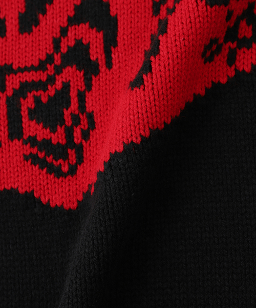 JOINT WORKS（ジョイントワークス）の「J ビッグモチーフ ヘビーニット（ニット/セーター・メンズ・ブラック/アイボリー/ブラック系その他・MEDIUM/LARGE）」の14枚目の写真