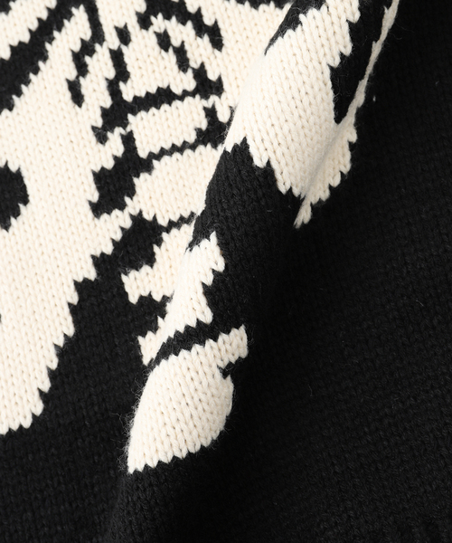 JOINT WORKS（ジョイントワークス）の「J ビッグモチーフ ヘビーニット（ニット/セーター・メンズ・ブラック/アイボリー/ブラック系その他・MEDIUM/LARGE）」の15枚目の写真