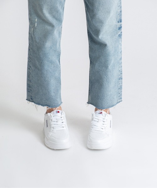 TOMMY HILFIGER（トミーヒルフィガー）の「【TOMMY HILFIGER】シンプルスニーカー（スニーカー・レディース・ホワイト・6/6.5/7/7.5/8/5.5）」の4枚目の写真