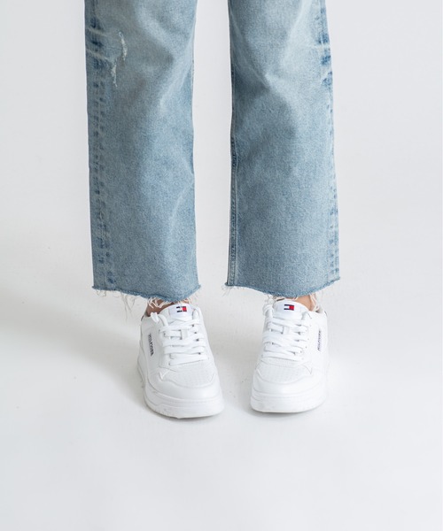 TOMMY HILFIGER（トミーヒルフィガー）の「【TOMMY HILFIGER】シンプルスニーカー（スニーカー・レディース・ホワイト・6/6.5/7/7.5/8/5.5）」の9枚目の写真