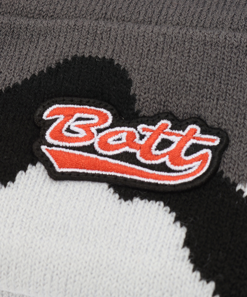 BOTT(ボット)の「BoTT / ボット MINI SCRIPT LOGO BEANIE(ニットキャップ/ビーニー・メンズ・グレー/ベージュ・FREE)」の4枚目の写真