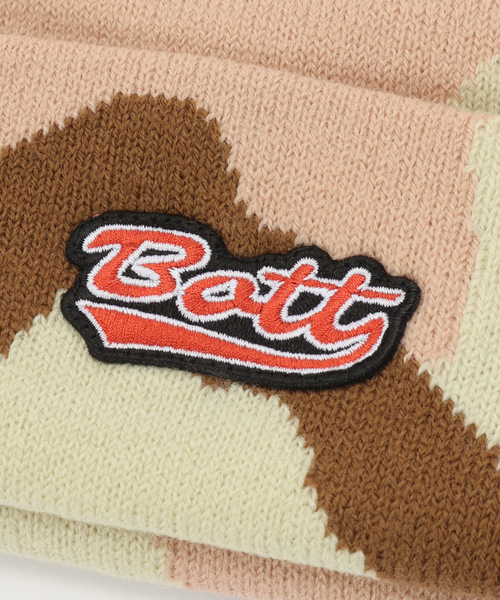 BOTT(ボット)の「BoTT / ボット MINI SCRIPT LOGO BEANIE(ニットキャップ/ビーニー・メンズ・グレー/ベージュ・FREE)」の5枚目の写真