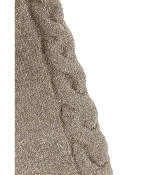 ALEXIA STAM（アリシアスタン）の「Sparkle Two-Way Knit Cardigan /2way ラメニットカーディガン（カーディガン/ボレロ・レディース・グレイッシュベージュ/ブラック/ホワイト・FREE）」の8枚目の写真