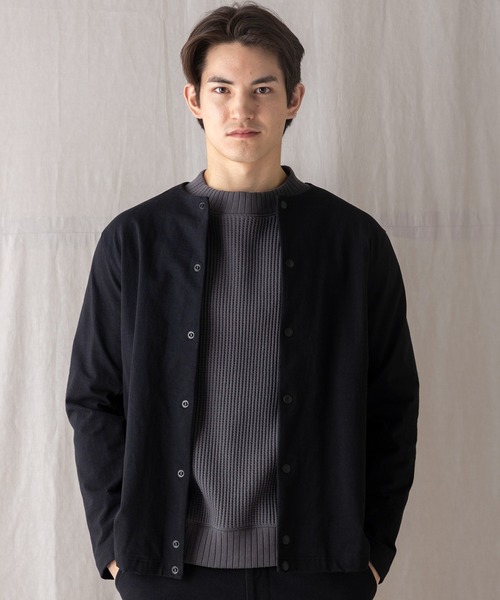 Jackman（ジャックマン）の「Dotsume BB Shirt Jacket（ノーカラー