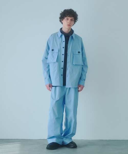 DOOPZ（ドープス）の「BOXY CARGO POCKET TECK SHIRT - ボクシーカーゴポケットテックシャツ（シャツ/ブラウス・メンズ・ブラック/グレー/ブルー・SMALL/MEDIUM/LARGE）」の4枚目の写真