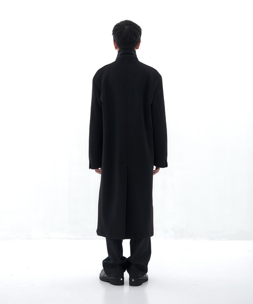 CONZ（コンズ）の「DOUBLE BREASTED CHESTER COAT/ダブルブレストコート/ビーバー加工/CONZ（チェスターコート・メンズ・ダークグレー/ブラック・3/1/2）」の16枚目の写真