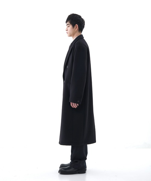 CONZ（コンズ）の「DOUBLE BREASTED CHESTER COAT/ダブルブレストコート/ビーバー加工/CONZ（チェスターコート・メンズ・ダークグレー/ブラック・3/1/2）」の20枚目の写真