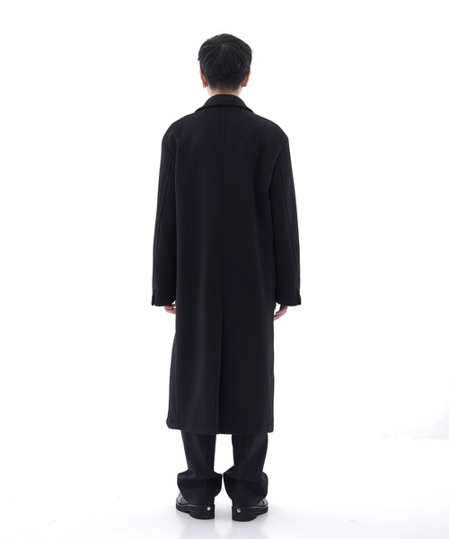 CONZ（コンズ）の「DOUBLE BREASTED CHESTER COAT/ダブルブレストコート/ビーバー加工/CONZ（チェスターコート・メンズ・ダークグレー/ブラック・3/1/2）」の19枚目の写真