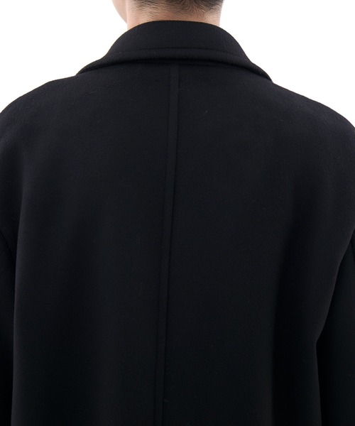 CONZ（コンズ）の「DOUBLE BREASTED CHESTER COAT/ダブルブレストコート/ビーバー加工/CONZ（チェスターコート・メンズ・ダークグレー/ブラック・3/1/2）」の13枚目の写真