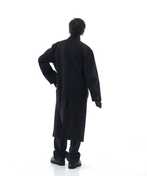 CONZ（コンズ）の「DOUBLE BREASTED CHESTER COAT/ダブルブレストコート/ビーバー加工/CONZ（チェスターコート・メンズ・ダークグレー/ブラック・3/1/2）」の22枚目の写真