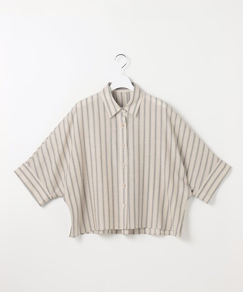 自由区(ジユウク)の「ナチュラルリネン シャツ(シャツ/ブラウス・レディース・ブラウン系/スカイブルー系/ベージュ系1・32)」の9枚目の写真