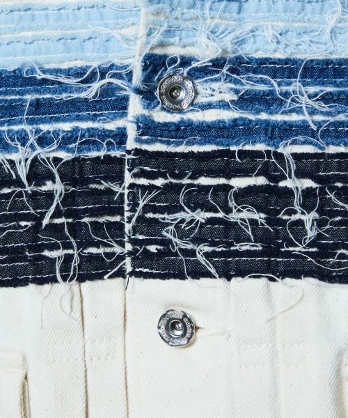 DOUBLE STANDARD CLOTHING(ダブルスタンダードクロージング)の「12.5oz グラデーションデニムジャケット(デニムジャケット・レディース・アイボリー・38/36)」の7枚目の写真