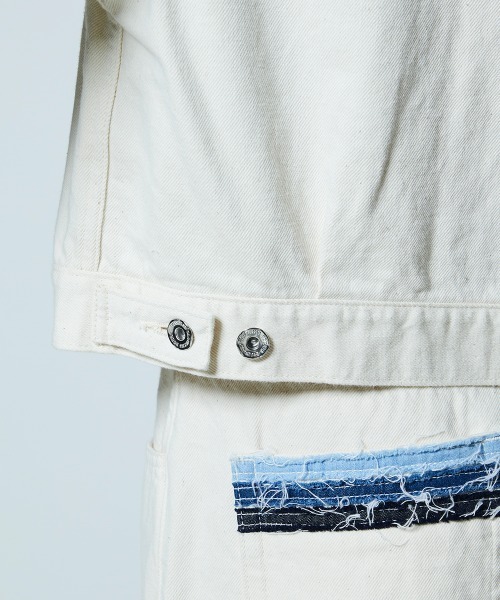 DOUBLE STANDARD CLOTHING(ダブルスタンダードクロージング)の「12.5oz グラデーションデニムジャケット(デニムジャケット・レディース・アイボリー・38/36)」の13枚目の写真