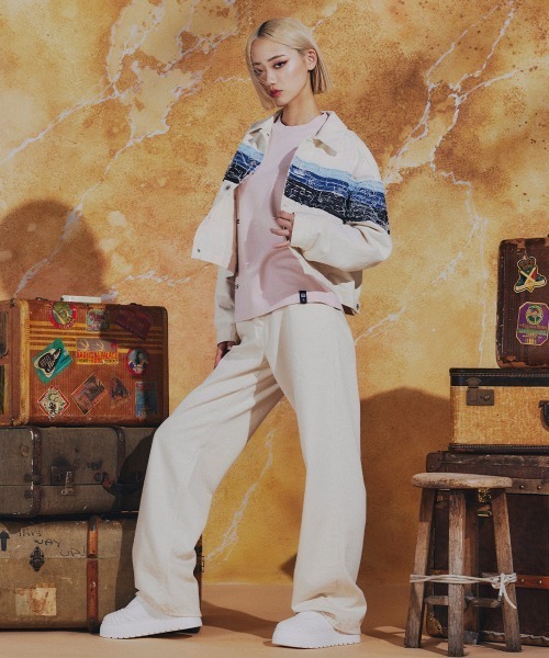 DOUBLE STANDARD CLOTHING(ダブルスタンダードクロージング)の「12.5oz グラデーションデニムジャケット(デニムジャケット・レディース・アイボリー・38/36)」の16枚目の写真