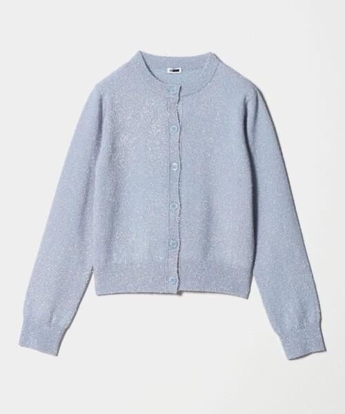H　BEAUTY&YOUTH UNITED ARROWS（エイチビューティーアンドユースユナイテッドアローズ）の「＜H＞ナイロン スパークル ニット カーディガン（カーディガン/ボレロ・レディース・ネイビー/モカ/ライトブルー・FREE）」の9枚目の写真