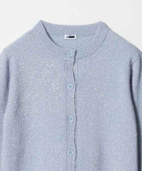 H　BEAUTY&YOUTH UNITED ARROWS（エイチビューティーアンドユースユナイテッドアローズ）の「＜H＞ナイロン スパークル ニット カーディガン（カーディガン/ボレロ・レディース・ネイビー/モカ/ライトブルー・FREE）」の11枚目の写真