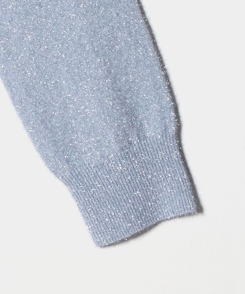 H　BEAUTY&YOUTH UNITED ARROWS（エイチビューティーアンドユースユナイテッドアローズ）の「＜H＞ナイロン スパークル ニット カーディガン（カーディガン/ボレロ・レディース・ネイビー/モカ/ライトブルー・FREE）」の12枚目の写真