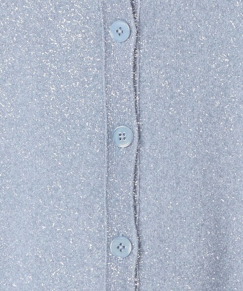 H　BEAUTY&YOUTH UNITED ARROWS（エイチビューティーアンドユースユナイテッドアローズ）の「＜H＞ナイロン スパークル ニット カーディガン（カーディガン/ボレロ・レディース・ネイビー/モカ/ライトブルー・FREE）」の14枚目の写真