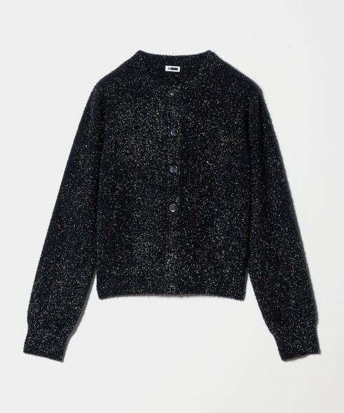 H　BEAUTY&YOUTH UNITED ARROWS（エイチビューティーアンドユースユナイテッドアローズ）の「＜H＞ナイロン スパークル ニット カーディガン（カーディガン/ボレロ・レディース・ネイビー/モカ/ライトブルー・FREE）」の15枚目の写真