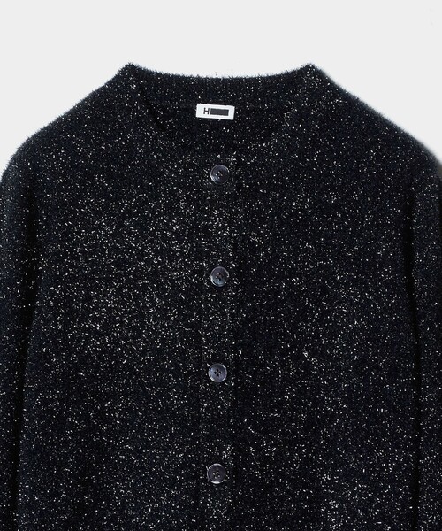 H　BEAUTY&YOUTH UNITED ARROWS（エイチビューティーアンドユースユナイテッドアローズ）の「＜H＞ナイロン スパークル ニット カーディガン（カーディガン/ボレロ・レディース・ネイビー/モカ/ライトブルー・FREE）」の17枚目の写真