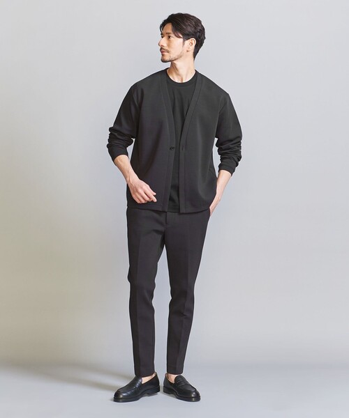 BEAUTY&YOUTH UNITED ARROWS（ビューティーアンドユースユナイテッドアローズ）の「【WEB限定 WARDROBE SMART】ダブルニット ノープリーツ スラックス パンツ/セットアップ対応【抗菌・防臭】（スラックス・メンズ・ダークグレー/その他1/ブラック/グレー・S/M/L/XL）」の10枚目の写真
