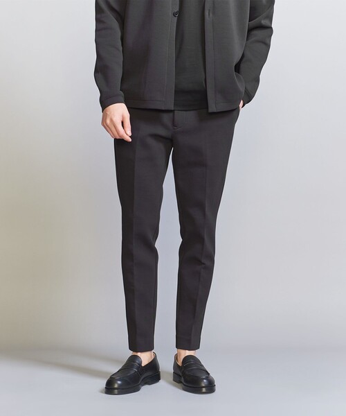 BEAUTY&YOUTH UNITED ARROWS（ビューティーアンドユースユナイテッドアローズ）の「【WEB限定 WARDROBE SMART】ダブルニット ノープリーツ スラックス パンツ/セットアップ対応【抗菌・防臭】（スラックス・メンズ・ダークグレー/その他1/ブラック/グレー・S/M/L/XL）」の12枚目の写真