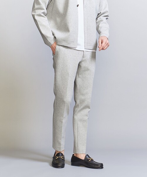 BEAUTY&YOUTH UNITED ARROWS（ビューティーアンドユースユナイテッドアローズ）の「【WEB限定 WARDROBE SMART】ダブルニット ノープリーツ スラックス パンツ/セットアップ対応【抗菌・防臭】（スラックス・メンズ・ダークグレー/その他1/ブラック/グレー・S/M/L/XL）」の13枚目の写真