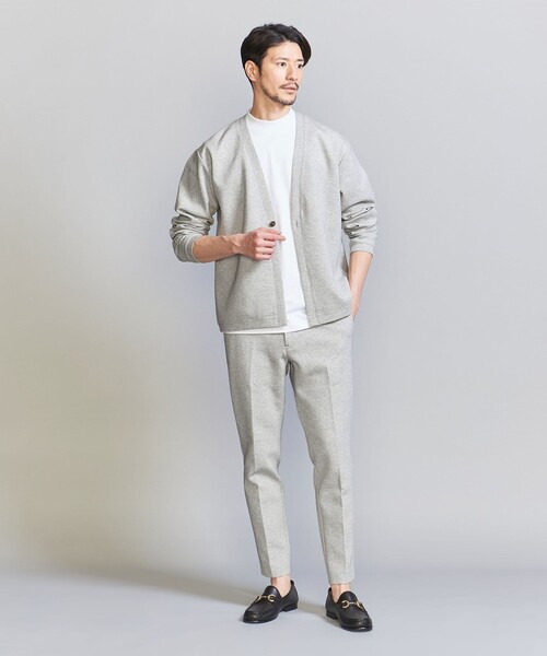 BEAUTY&YOUTH UNITED ARROWS（ビューティーアンドユースユナイテッドアローズ）の「【WEB限定 WARDROBE SMART】ダブルニット ノープリーツ スラックス パンツ/セットアップ対応【抗菌・防臭】（スラックス・メンズ・ダークグレー/その他1/ブラック/グレー・S/M/L/XL）」の16枚目の写真