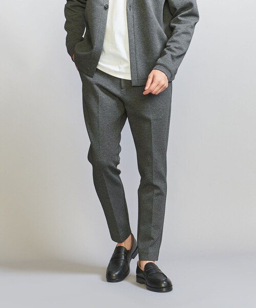 BEAUTY&YOUTH UNITED ARROWS（ビューティーアンドユースユナイテッドアローズ）の「【WEB限定 WARDROBE SMART】ダブルニット ノープリーツ スラックス パンツ/セットアップ対応【抗菌・防臭】（スラックス・メンズ・ダークグレー/その他1/ブラック/グレー・S/M/L/XL）」の17枚目の写真
