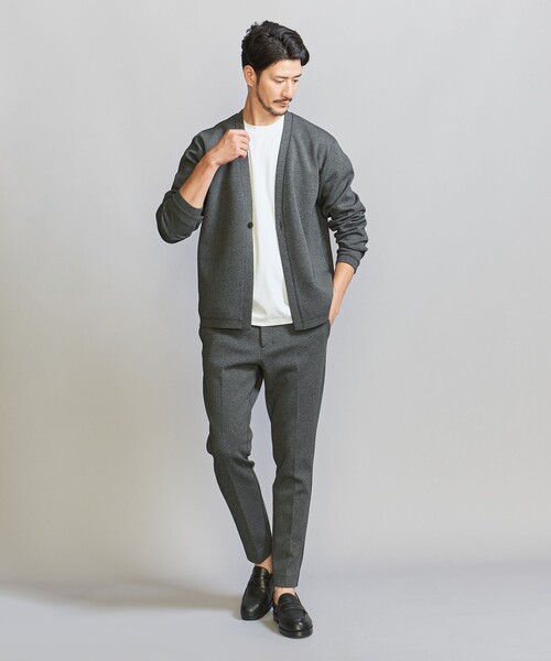 BEAUTY&YOUTH UNITED ARROWS（ビューティーアンドユースユナイテッドアローズ）の「【WEB限定 WARDROBE SMART】ダブルニット ノープリーツ スラックス パンツ/セットアップ対応【抗菌・防臭】（スラックス・メンズ・ダークグレー/その他1/ブラック/グレー・S/M/L/XL）」の19枚目の写真