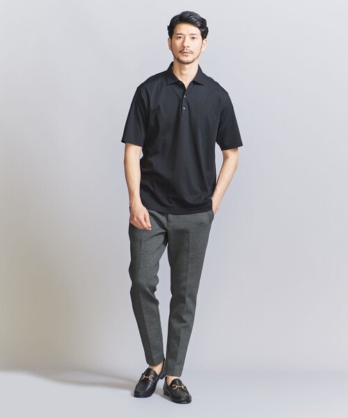 BEAUTY&YOUTH UNITED ARROWS（ビューティーアンドユースユナイテッドアローズ）の「【WEB限定 WARDROBE SMART】ダブルニット ノープリーツ スラックス パンツ/セットアップ対応【抗菌・防臭】（スラックス・メンズ・ダークグレー/その他1/ブラック/グレー・S/M/L/XL）」の20枚目の写真