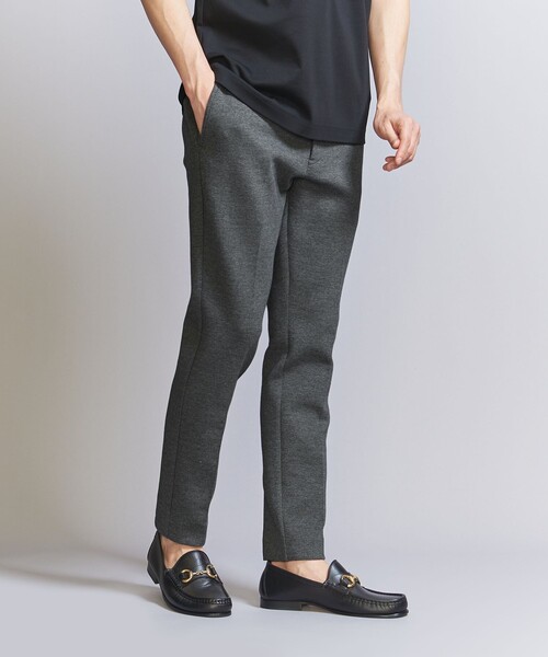BEAUTY&YOUTH UNITED ARROWS（ビューティーアンドユースユナイテッドアローズ）の「【WEB限定 WARDROBE SMART】ダブルニット ノープリーツ スラックス パンツ/セットアップ対応【抗菌・防臭】（スラックス・メンズ・ダークグレー/その他1/ブラック/グレー・S/M/L/XL）」の22枚目の写真