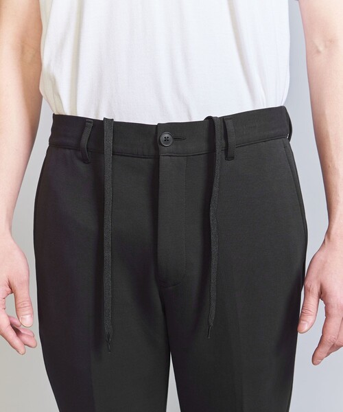 WEB限定 WARDROBE SMART】ダブルニット ノープリーツ スラックス