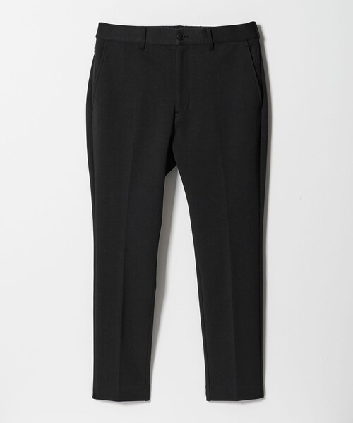 WEB限定 WARDROBE SMART】ダブルニット ノープリーツ スラックス