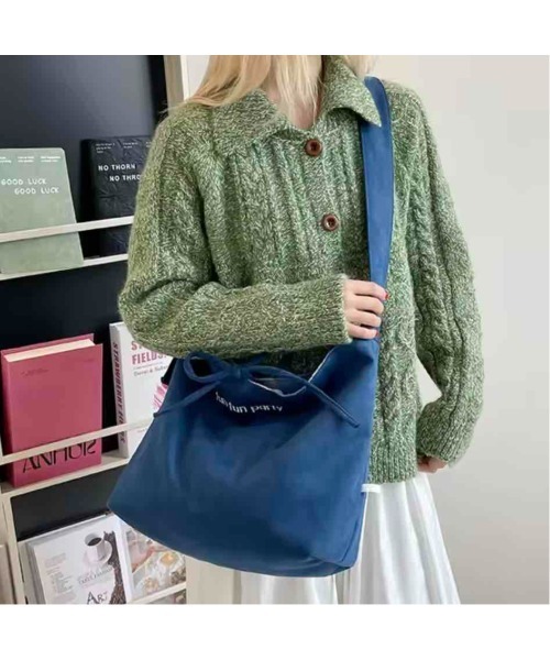 tone(トーン)の「【88eighty-eight】チェック柄リボンリバーシブルカラーショルダーバッグ【import】(MA)(ショルダーバッグ・レディース・イエロー/ブラウン/ブルー・FREE)」の12枚目の写真