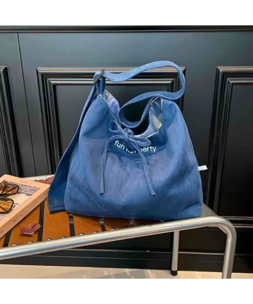 tone(トーン)の「【88eighty-eight】チェック柄リボンリバーシブルカラーショルダーバッグ【import】(MA)(ショルダーバッグ・レディース・イエロー/ブラウン/ブルー・FREE)」の14枚目の写真