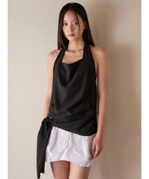 PEEP（ピープ）の「ポケットホルターネックトップ_ブラック（シャツ/ブラウス）」