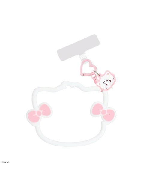 A BAG OF CHIPS(アバッグオブチップス)の「Lil ala mode/リルアラモード マルチリングプラスシリコンブレスレッド(スマホグッズ・レディース・ホワイト・ONE SIZE)」の1枚目の写真