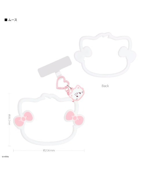 A BAG OF CHIPS(アバッグオブチップス)の「Lil ala mode/リルアラモード マルチリングプラスシリコンブレスレッド(スマホグッズ・レディース・ホワイト・ONE SIZE)」の2枚目の写真