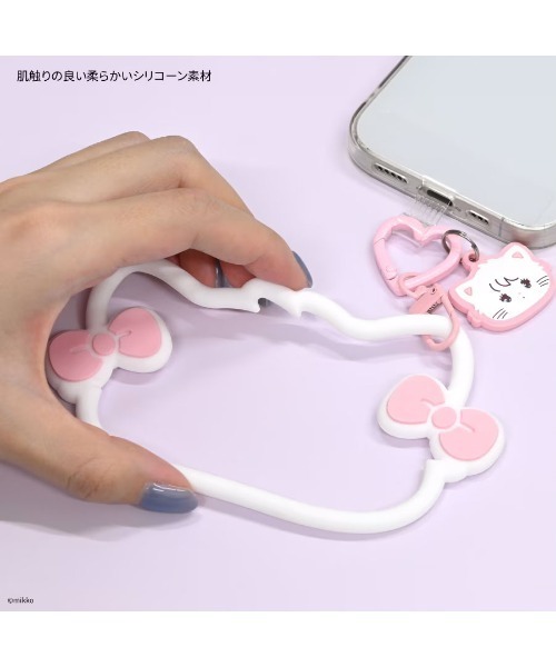 A BAG OF CHIPS(アバッグオブチップス)の「Lil ala mode/リルアラモード マルチリングプラスシリコンブレスレッド(スマホグッズ・レディース・ホワイト・ONE SIZE)」の4枚目の写真