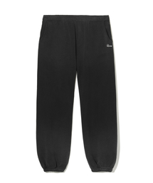 Faded Pigment Dyed Sweatpants - Black