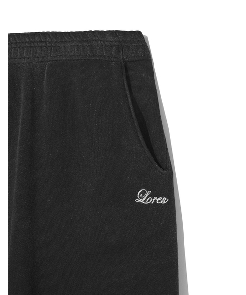 LORES（ロアス）の「Faded Pigment Dyed Sweatpants - Black（スウェットパンツ・レディース・その他・M/L）」の3枚目の写真