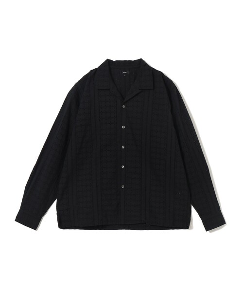 BEAMS(ビームス)の「レース オープンカラーシャツ【リラックスフィット】(シャツ/ブラウス・メンズ・ホワイト/ブラック・M/S/XL/L)」の3枚目の写真