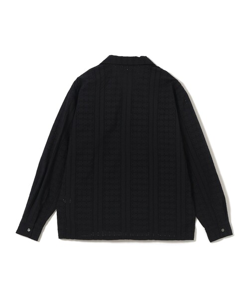 BEAMS(ビームス)の「レース オープンカラーシャツ【リラックスフィット】(シャツ/ブラウス・メンズ・ホワイト/ブラック・M/S/XL/L)」の4枚目の写真