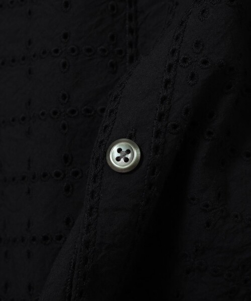 BEAMS(ビームス)の「レース オープンカラーシャツ【リラックスフィット】(シャツ/ブラウス・メンズ・ホワイト/ブラック・M/S/XL/L)」の7枚目の写真
