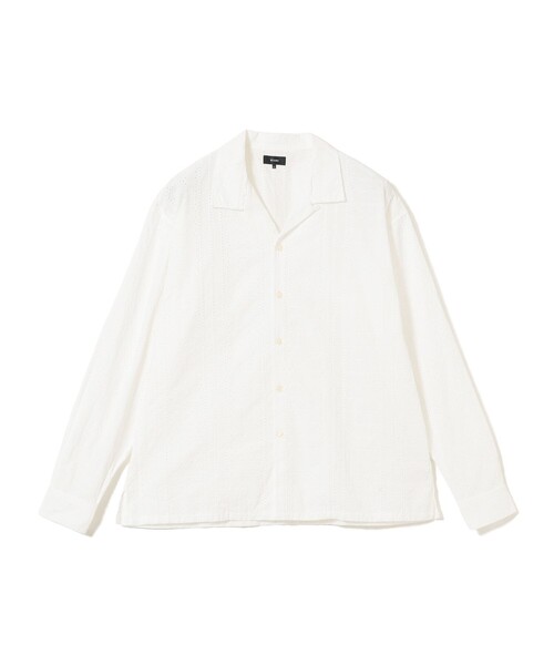 BEAMS(ビームス)の「レース オープンカラーシャツ【リラックスフィット】(シャツ/ブラウス・メンズ・ホワイト/ブラック・M/S/XL/L)」の8枚目の写真