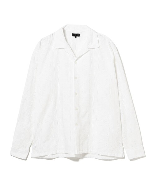 BEAMS(ビームス)の「レース オープンカラーシャツ【リラックスフィット】(シャツ/ブラウス・メンズ・ホワイト/ブラック・M/S/XL/L)」の12枚目の写真