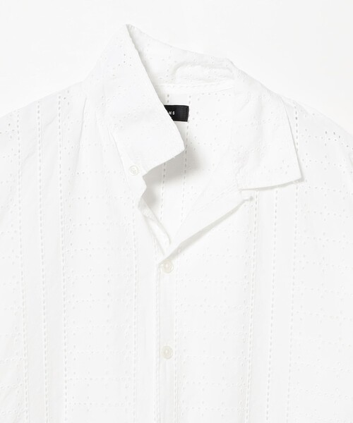 BEAMS(ビームス)の「レース オープンカラーシャツ【リラックスフィット】(シャツ/ブラウス・メンズ・ホワイト/ブラック・M/S/XL/L)」の13枚目の写真